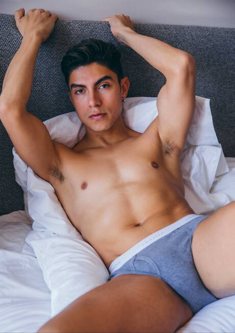 Cocky Boys: Latino beefy Abraham Shehell and american beefy Alfonso Osnaya drilling an ass