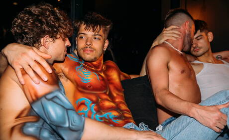 性感的 Daniel Evans、Diego Sans 和 Evan Knoxx 三人組激情戲