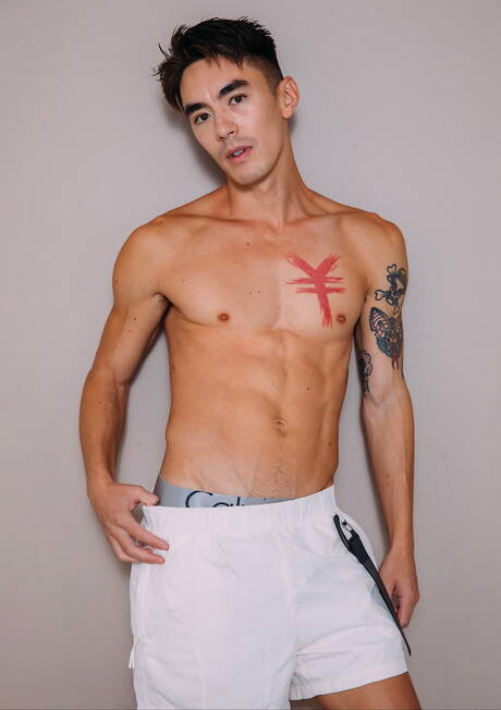 Two american guys twink Cody Seiya and beefcake Kyle Denton have anal sex