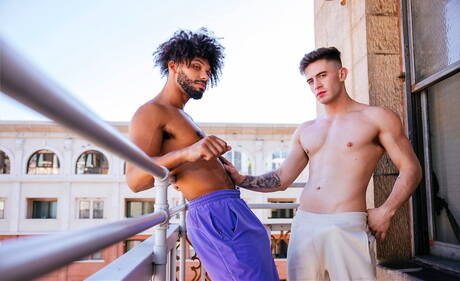 Mili amerykańscy kumple, Tony Genius i umięśniony Trevor Brooks uprawiają gorący międzyrasowy seks