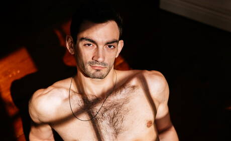 American bodybuilder Greyson Myles and husky guy Jack Aries sucking and screwing each other