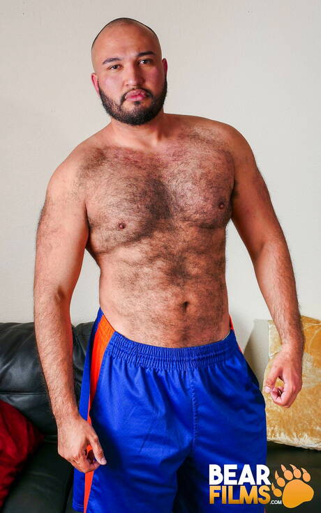 Latino strong bull Angel Ferrari shows a perfect body