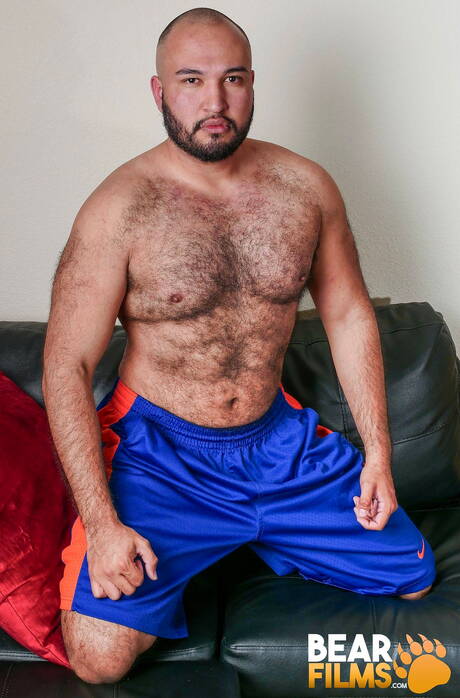 Latino strong bull Angel Ferrari shows a perfect body