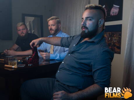 American hairy bear Luis Vega take off his clothes