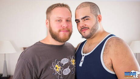 Attractive buddy Klaus M Alvarez and attractive boy Matty Bear in hot homosexual scene