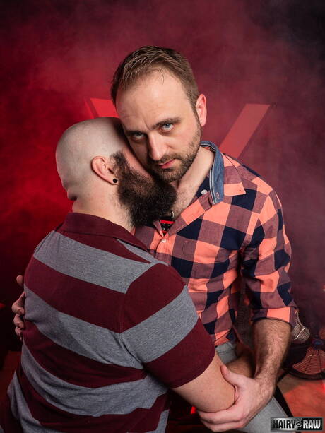 Two american guys mature bear Dax Librastic and otter Harper Davis banged each other