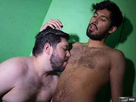 Superstud Lucifer Angel and american hot bear Alezgi Cage sucking and screwing each other