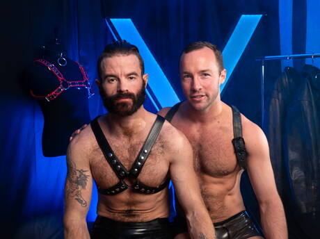Brendan Patrick Dax Librastic Harper Davis Dallas Steele und Alex Hawk bei einer Fetisch-Orgie