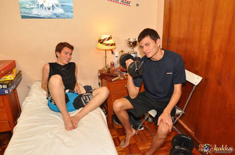 Beautiful boy Joaquin and young boy Ryan have a hot couple sex