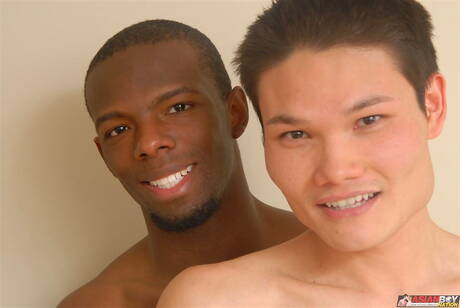 El chico caliente Intrigue Fox y el chico sensual Hahn Kim tienen un buen sexo anal