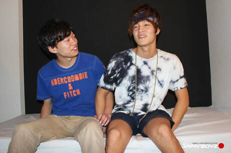 Oriental pretty boy Kairi and twink Ataru in hot ass fuck action