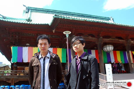 El jovencito caliente Usami y el joven Kaorukun en una escena de mamadas al aire libre