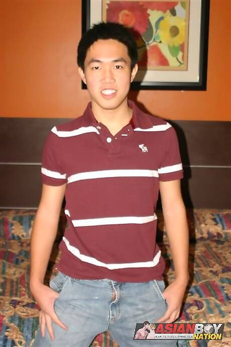 Hunk Misha Krocks and hunk Brandon Tam in blowjob scene in bathroom