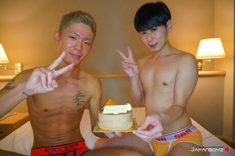 Asian Gay Network: Oriental young boy Fuji and asian hot twink Kouya in hot ass bang
