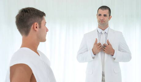 セクシーなアメリカ人、スタッドのデックス・デヴァルと体格の良いカイラー・ドレイクはお互いを愛しています