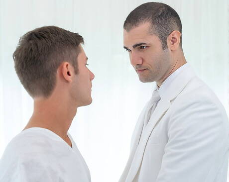 Seksowni Amerykanie, ogier Dex Devall i dobrze zbudowany Kyler Drayke kochają się