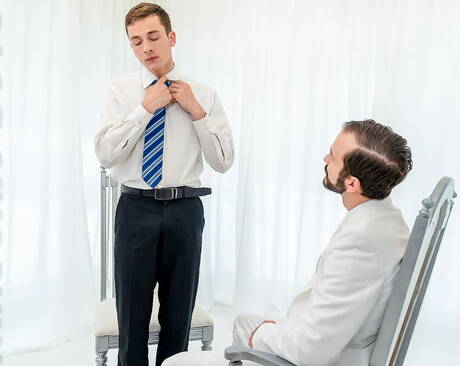 American pornstars otter Tucker Barrett and pretty boy Tyler Tanner have a good oral sex