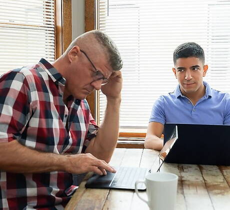 Twink Top: American bear Dillon Stone and latin pretty boy Milo Miles fuck after blowjob