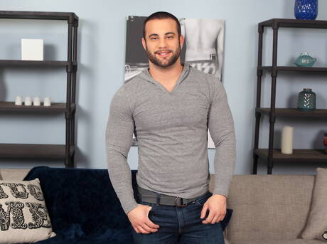 Bull Dex Hammer undressing and showing nice ass outdoor