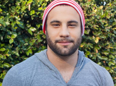 Bull Dex Hammer undressing and showing nice ass outdoor