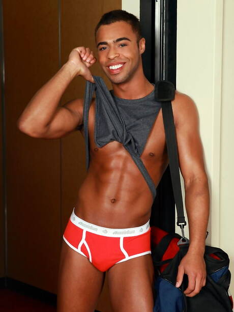 American hunky guy Jarrett Rex have a good interracial 3some sex