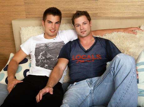 Randy Blue: American young dude Eric Blaine and canadian stud Malachi Marx in hot anal sex