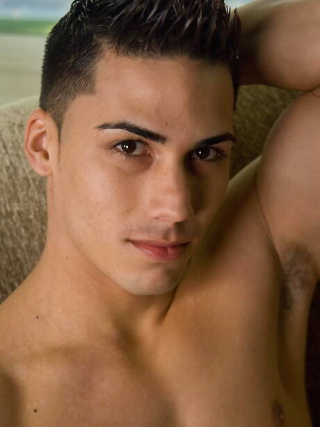 Randy Blue: Latin beefcake Topher Dimaggio get naked and showing nice ass