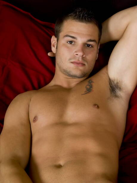 Hengst Carter Scott wichst seinen Schwanz