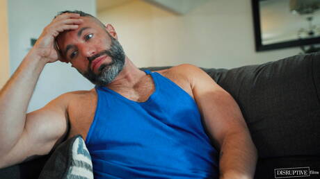 Disruptive Films: Hot american guys muscular Tony Genius and hairy bear Cole Connor make an interracial love