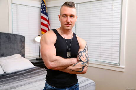 Sexy guy Andrew Delta and hot stud Baxxx have anal sex