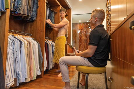 Pretty american boys muscular Tyler Rush and superstud Finn Harding in hot ass bang