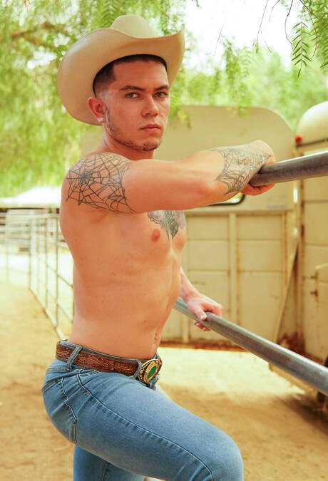 ホットなアメリカ人、ハンク・ヴィンセント・オライリーと筋肉質のクラーク・デイビスは、屋外でチンポを吸った後に尻をファックする