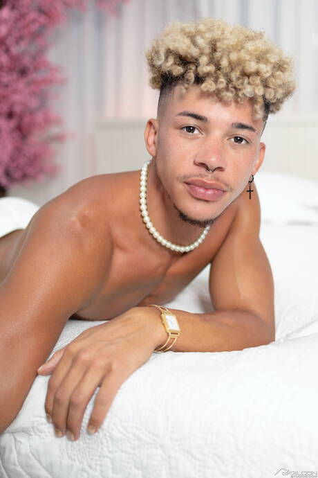 Hengst Elijah Zayne und gut gebauter Curly Boy ficken Arsch nach dem Saugen