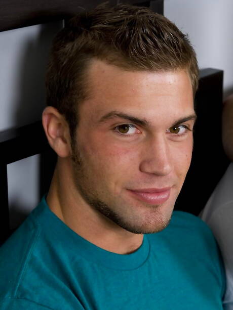 Hot guys Chris Rockway, Trent Davis and Xander Scott have threesome anal sex