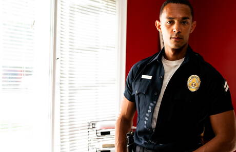 American pornstars stud Cliff Jensen and superstud Aj Sloan in interracial dick sucking scene