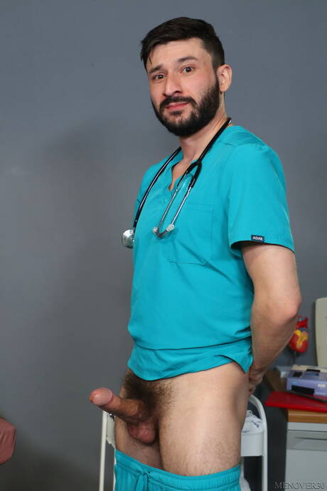 Pride Studios: American pornstars beefy Scott Demarco and gay bear Riley Mitchel have a hot sex