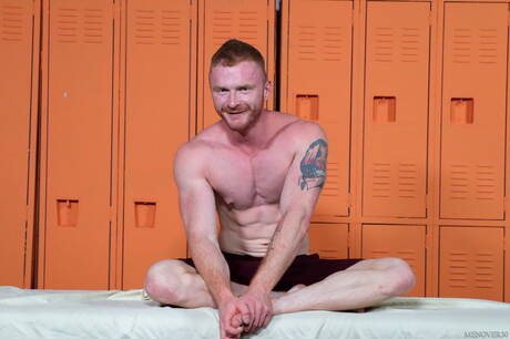 Pride Studios: Nice american boys mature bear Alex Tikas and hairy stud Brody Fox fuck after blowjob