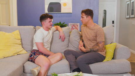 Hot american dudes young boy Jayden Marcos and tough guy Grant Ducati in hot ass bang