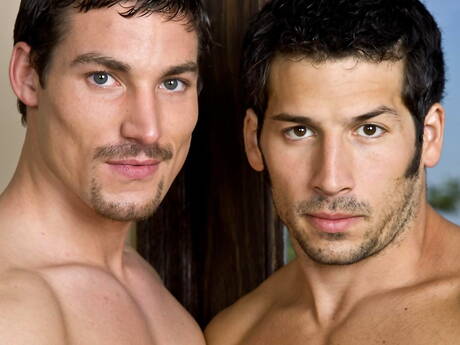 Der amerikanische Bodybuilder Kevin Falk und der italienische Bodybuilder Leo Giamani lieben sich