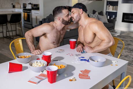 American husky guy Cole Ryan and  Grayden Hall in hot homosexual action