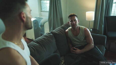 Two american boys strongman Liam Hunt and muscular Sumner Blayne love each other