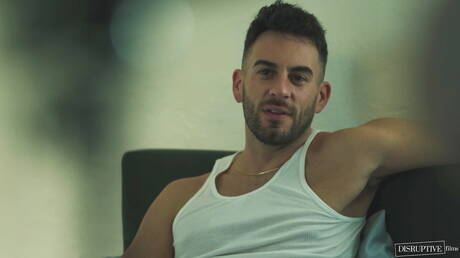 Two american boys strongman Liam Hunt and muscular Sumner Blayne love each other