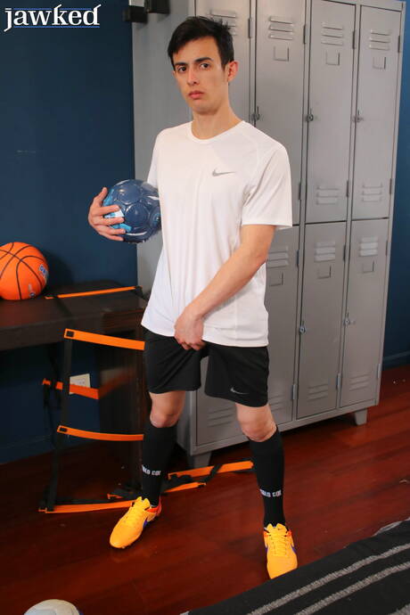 Argentinian hot twink Sly Conan playing with cock