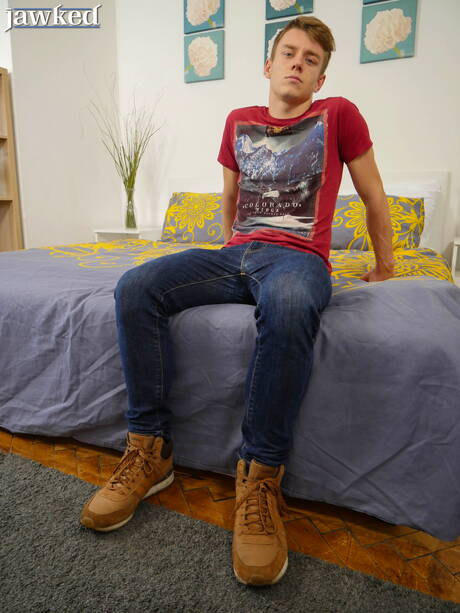 Czech young boy Mark Troy posing naked and showing hot ass