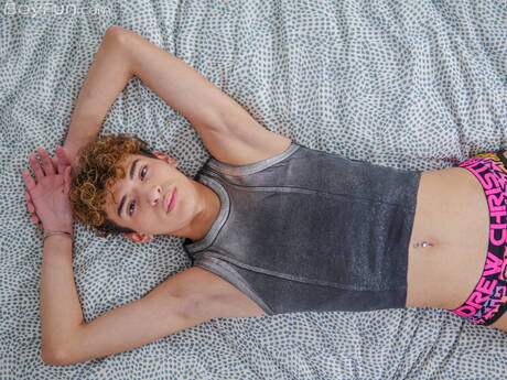 Young dude Twink Piero shows a perfect body