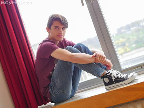 Jonge jongen Jamie Kelvin en hete twink Justin Host neukten elkaar