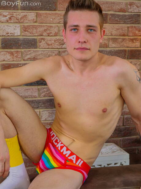 Young Evan Novak shows a beautiful body