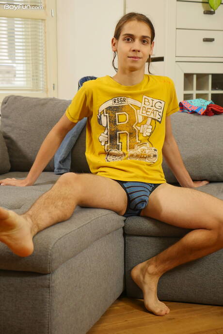 Young boy Jake Olsen teasing his cock