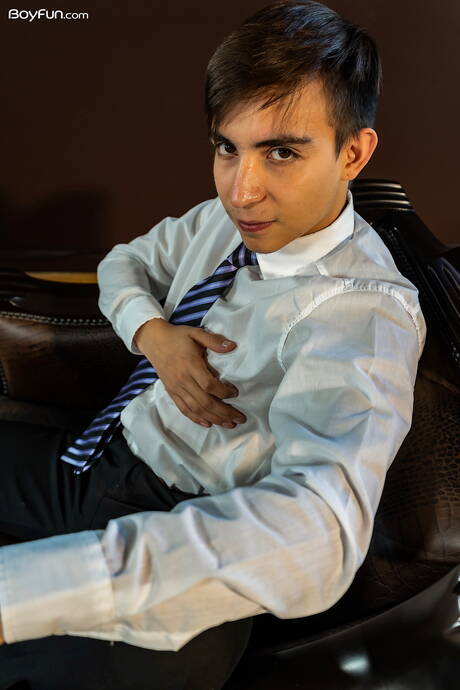 Latino beautiful boy Dave Andrew teasing his dick