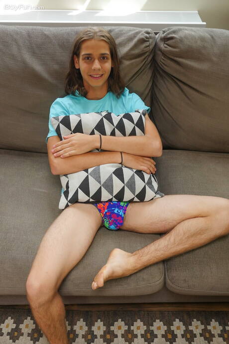 Beautiful boy Jake Olsen get naked and showing tight ass